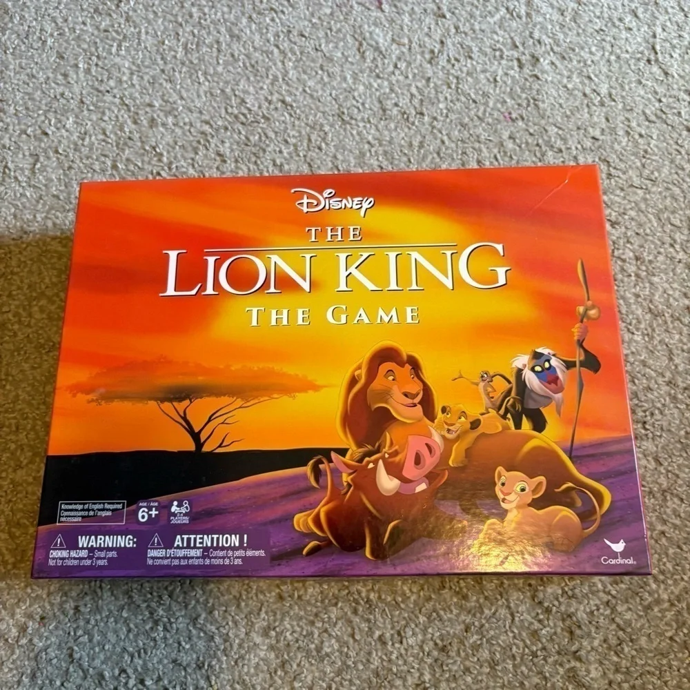 Cardinal Games Retro '90s Disney Lion King Board Game Kids Toy Simba Mufasa
